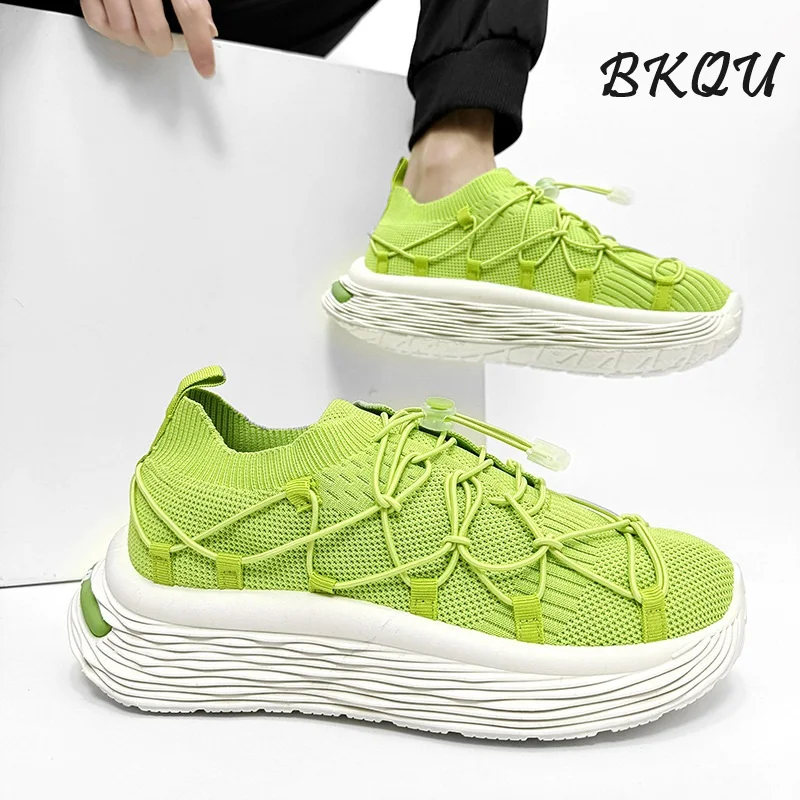 BKQU Casual Men's 2025 Summer New Men's Shoes, Lightweight Sock Shoes, Breathable Flat Bottom, Light Straps
BKQU Casual Men's 2025 Summer New Men's Shoes, Lightweight Sock Shoes, Breathable Flat Bottom, Light Straps