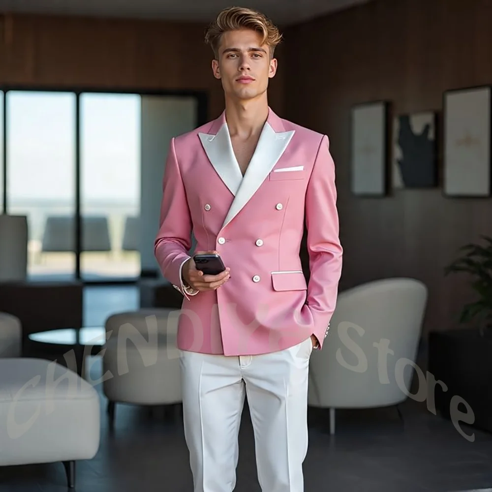 Unique Design Men's Suits Contrast Color Double Breasted Slim Fit Handsome Gentleman Wedding Set Formal Prom Outfit Business
Unique Design Men's Suits Contrast Color Double Breasted Slim Fit Handsome Gentleman Wedding Set Formal Prom Outfit Business