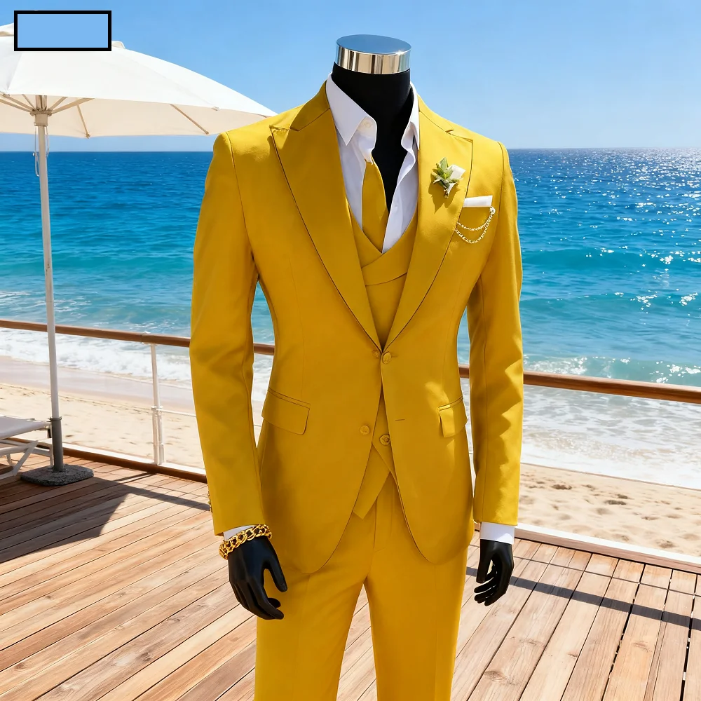 Bonito Men's 3-Piece Terno Unique Breasted Blazer Outfits Casual Daily Fashion Fitted Wedding Ceremony Business Suit
Bonito Men's 3-Piece Terno Unique Breasted Blazer Outfits Casual Daily Fashion Fitted Wedding Ceremony Business Suit