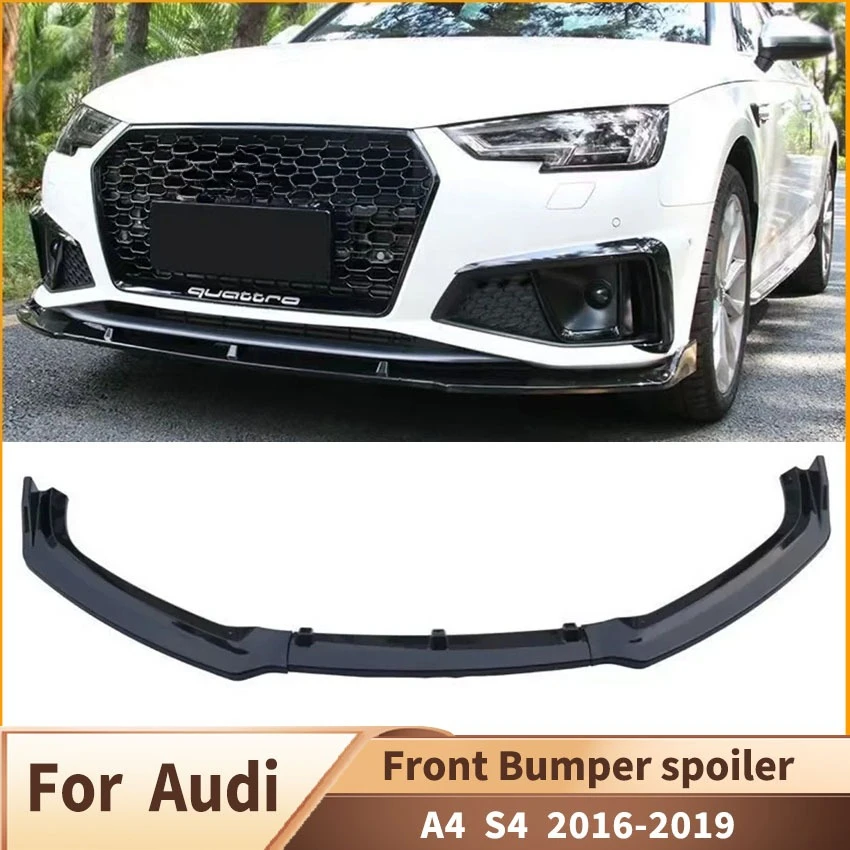 Front Bumper Lip Spoiler for Audi A4 S4 2016-2019 Facelift Front Protector Cover Splitter Diffuser Body kit Tuning Accessories
Front Bumper Lip Spoiler for Audi A4 S4 2016-2019 Facelift Front Protector Cover Splitter Diffuser Body kit Tuning Accessories