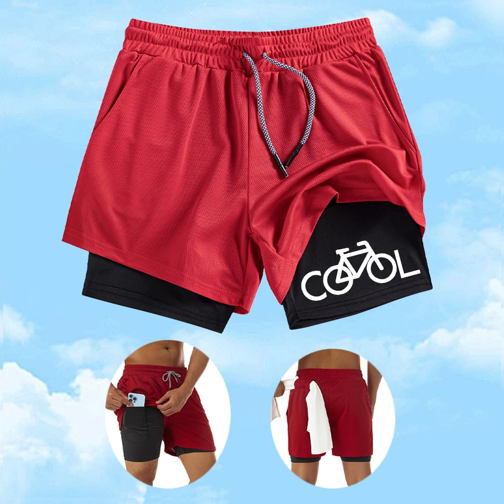 Men's Athletic Shorts With Creative Lettering Bicycle Prints Quick Drying Double Layered Design For Summer Running And Cycling
Men's Athletic Shorts With Creative Lettering Bicycle Prints Quick Drying Double Layered Design For Summer Running And Cycling