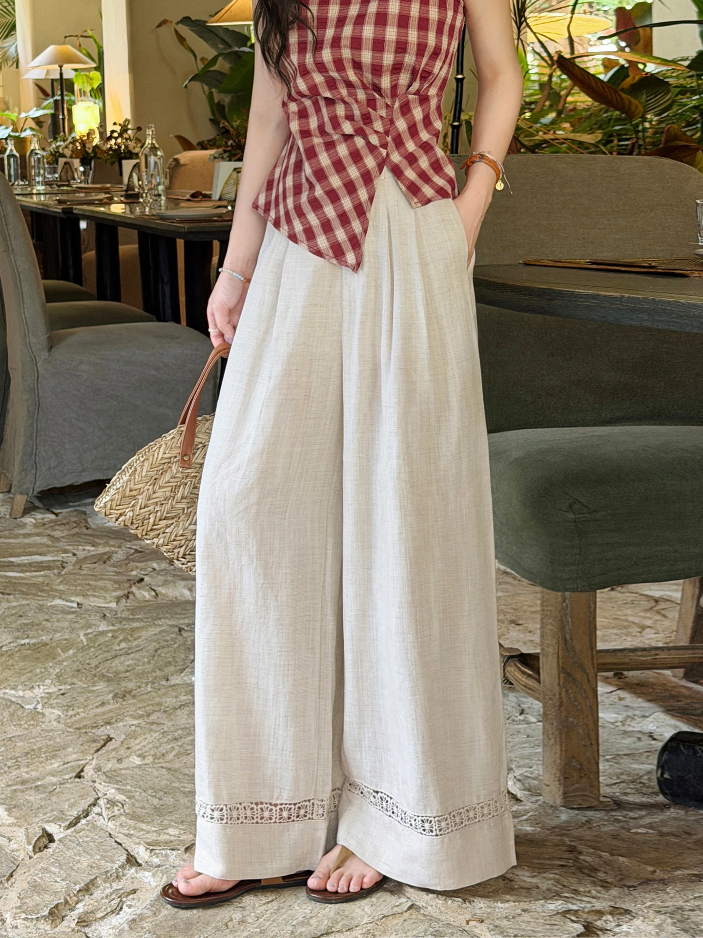 High Waist Linen Casual Pants Loose Comfortable Lazy Sensation Summer New Style Walking Pants Women's Fashion Breathable Skin...
High Waist Linen Casual Pants Loose Comfortable Lazy Sensation Summer New Style Walking Pants Women's Fashion Breathable Skin...