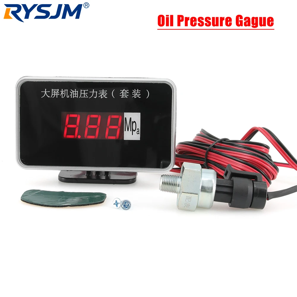 Red LED Big Screen Oil Pressure Gauge Electronic Oil Press Meter 12V 24V Automotive Gauge With Oil Pressure Sensor For All Truck
Red LED Big Screen Oil Pressure Gauge Electronic Oil Press Meter 12V 24V Automotive Gauge With Oil Pressure Sensor For All Truck