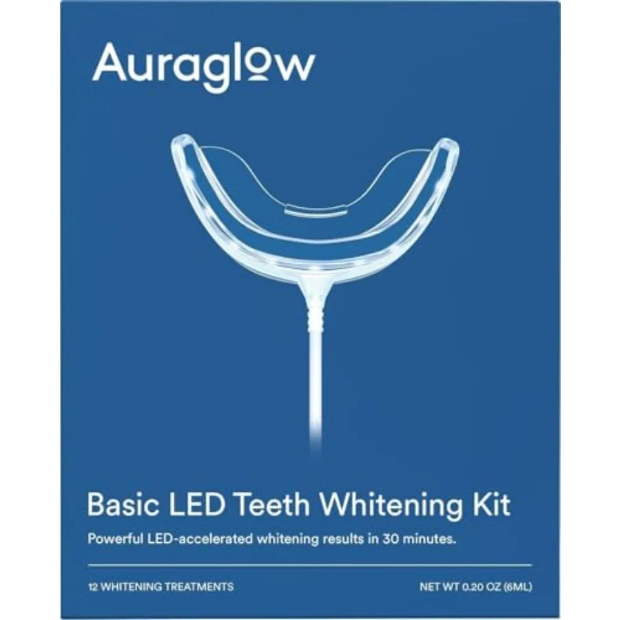 Teeth Whitening Kit with Wired LED Accelerator Light for Home Use Contains 35 Carbamide Peroxide Whitening Gel Offering Up to 1
Teeth Whitening Kit with Wired LED Accelerator Light for Home Use Contains 35 Carbamide Peroxide Whitening Gel Offering Up to 1
