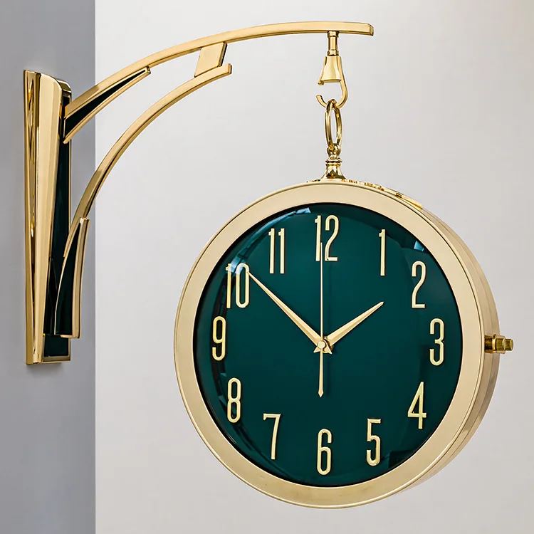 Modern Luxury Double-sided Wall Clock Living Room Two-sided Household Simple Quartz Clock Restaurant Decoration Clock
Modern Luxury Double-sided Wall Clock Living Room Two-sided Household Simple Quartz Clock Restaurant Decoration Clock