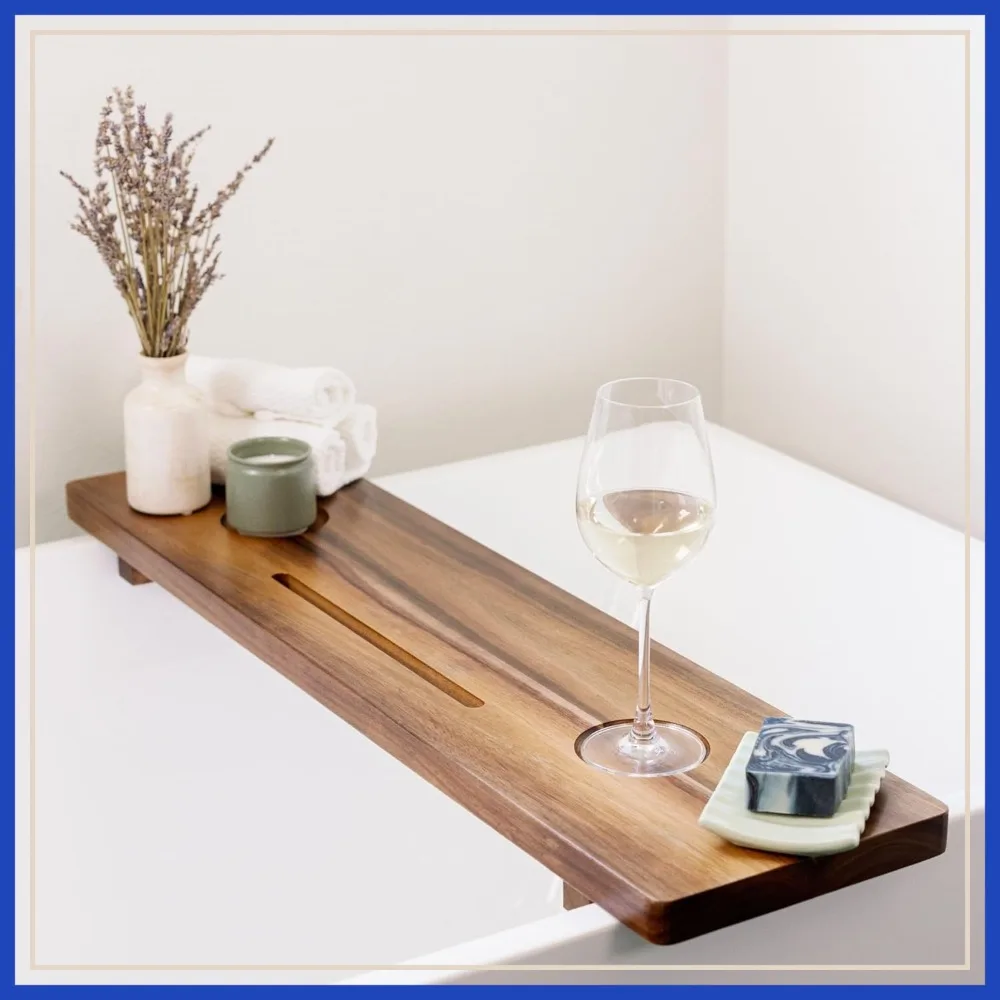 Premium Acacia Wood Bathtub Tray for Freestanding Tub, Large 35", Anti-Tip, Non-Toxic, Adjustable
Premium Acacia Wood Bathtub Tray for Freestanding Tub, Large 35", Anti-Tip, Non-Toxic, Adjustable