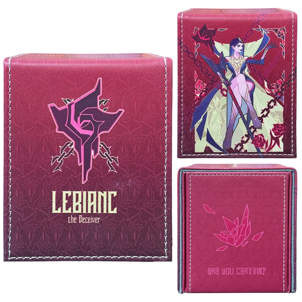 DIY Self-Made Riftbound LeBlanc Flip Deck Case Premium Leather TCG Card Storage Box for PTCG OPCG and WS Cards
DIY Self-Made Riftbound LeBlanc Flip Deck Case Premium Leather TCG Card Storage Box for PTCG OPCG and WS Cards
