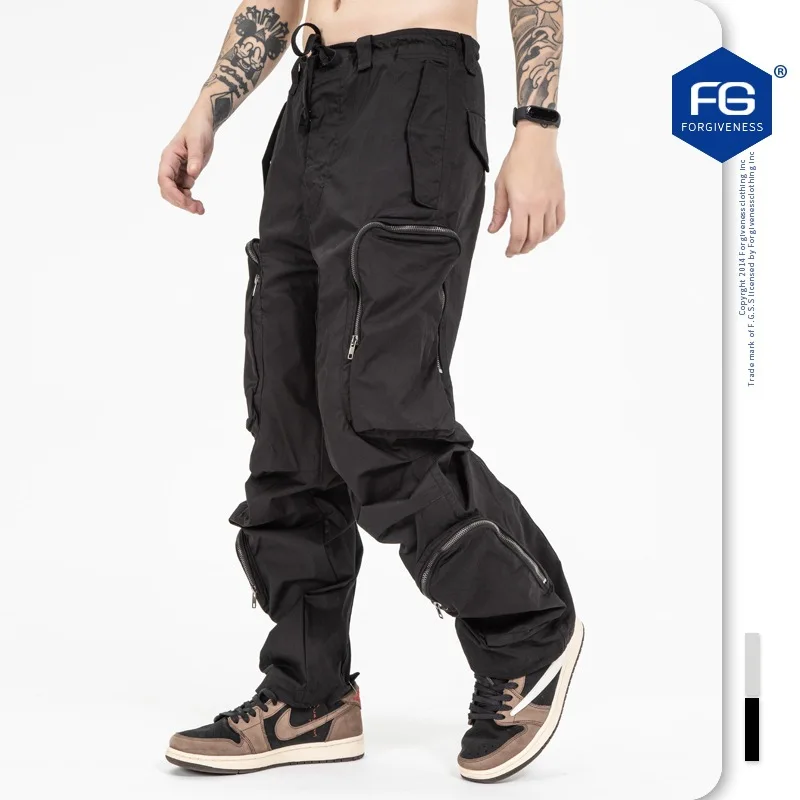 Faionable Urban Men's Workwear Pants Autumn Winter New Sle Worn-In Multi-Zipper 3D Loose Multiple kets Long Trousers
Faionable Urban Men's Workwear Pants Autumn Winter New Sle Worn-In Multi-Zipper 3D Loose Multiple kets Long Trousers