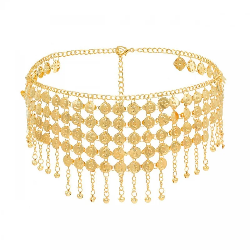 Coin Belly Dance Waist Chain Belt Chain Waist Metal Decorations Dancing Accessories
Coin Belly Dance Waist Chain Belt Chain Waist Metal Decorations Dancing Accessories