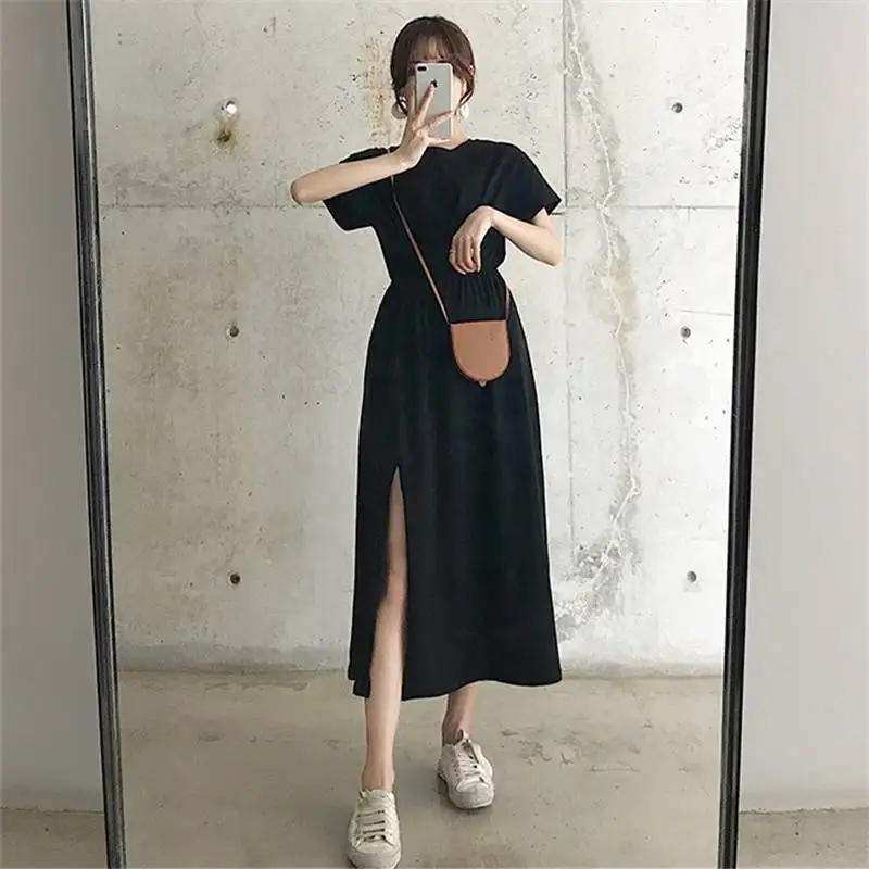 Summer New Gentle Style Mid-Length Loose High-Waist Split Women's Dress Orange Lily Skirt Slimming Effect round Neck Short Sl...
Summer New Gentle Style Mid-Length Loose High-Waist Split Women's Dress Orange Lily Skirt Slimming Effect round Neck Short Sl...