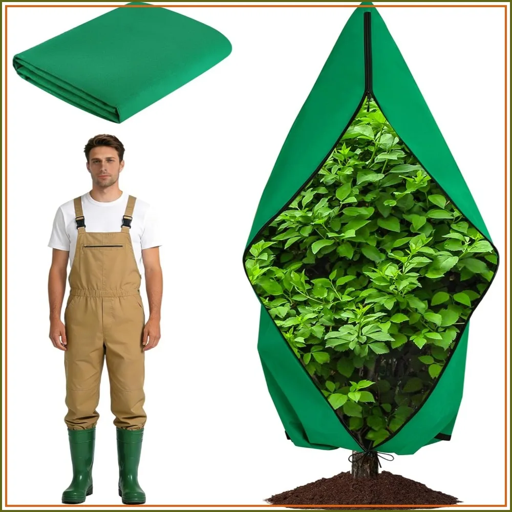 Zip-Up Frost Blankets for Cedars, Juniper, Cypress Trees - Green, Thick Plant Protection Cover Bags with Drawstring, Freeze Protection
Zip-Up Frost Blankets for Cedars, Juniper, Cypress Trees - Green, Thick Plant Protection Cover Bags with Drawstring, Freeze Protection