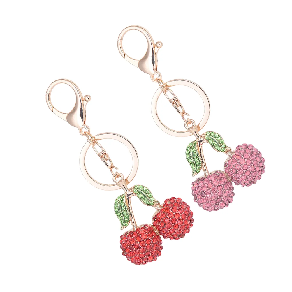 2 Pcs Necklace Holder Stand Cherry Keychain of The Lid Hanging Keyring Small Carabiner Alloy Miss
2 Pcs Necklace Holder Stand Cherry Keychain of The Lid Hanging Keyring Small Carabiner Alloy Miss