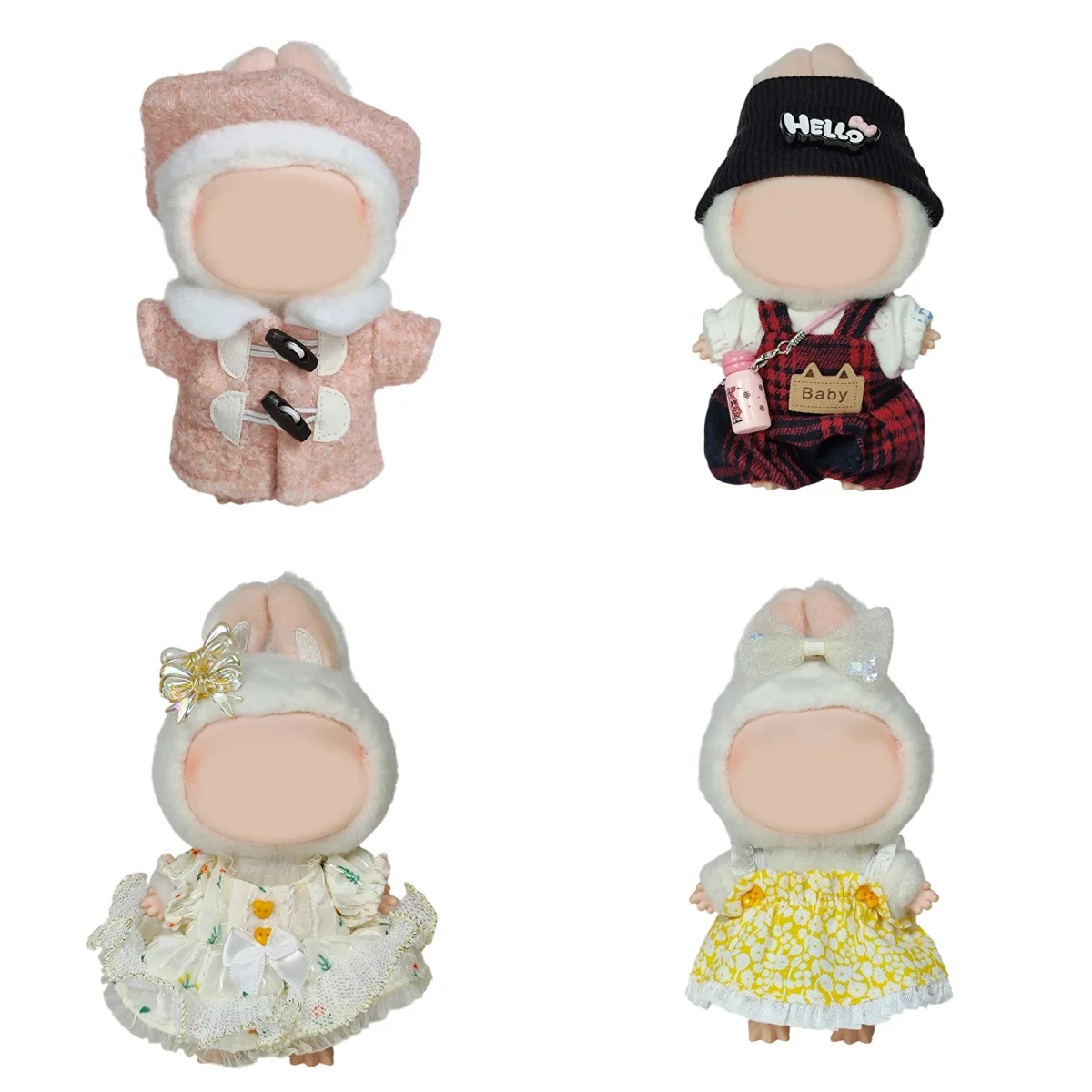 For Labubu Outfit Set Floral Lace Dress with Bow Decor Shiny Bow Hair Clips Cute Plush Toy Clothing Cosplay Costume Accessories
For Labubu Outfit Set Floral Lace Dress with Bow Decor Shiny Bow Hair Clips Cute Plush Toy Clothing Cosplay Costume Accessories