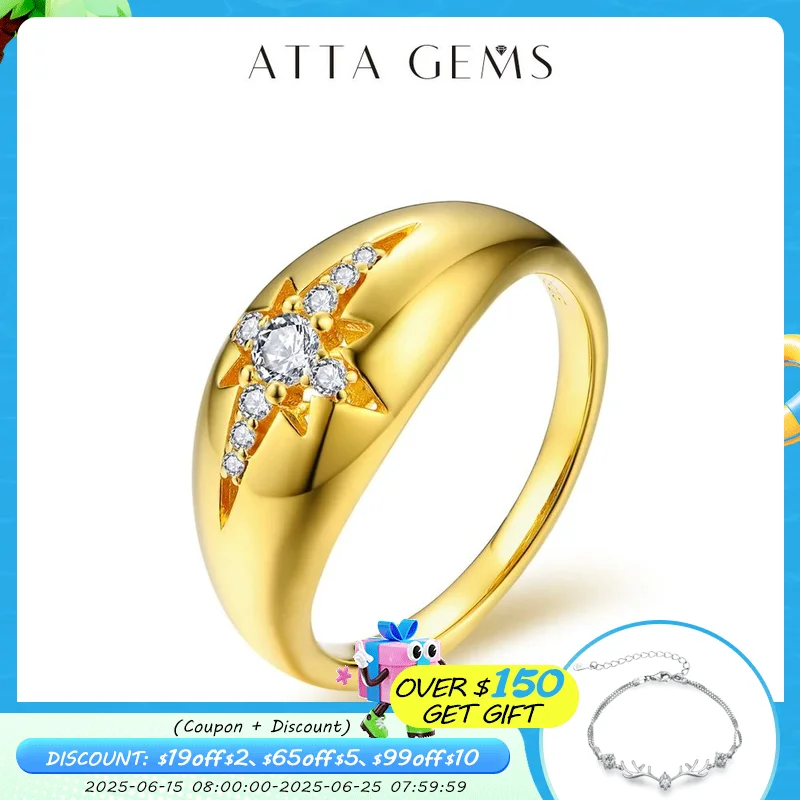 ATTAGEMS Round D/VVS1 Color Moissanite Ring for Women 100% 925 Sterling Silver Sparkling Fine Jewelr Engagement Wedding Gift New
ATTAGEMS Round D/VVS1 Color Moissanite Ring for Women 100% 925 Sterling Silver Sparkling Fine Jewelr Engagement Wedding Gift New