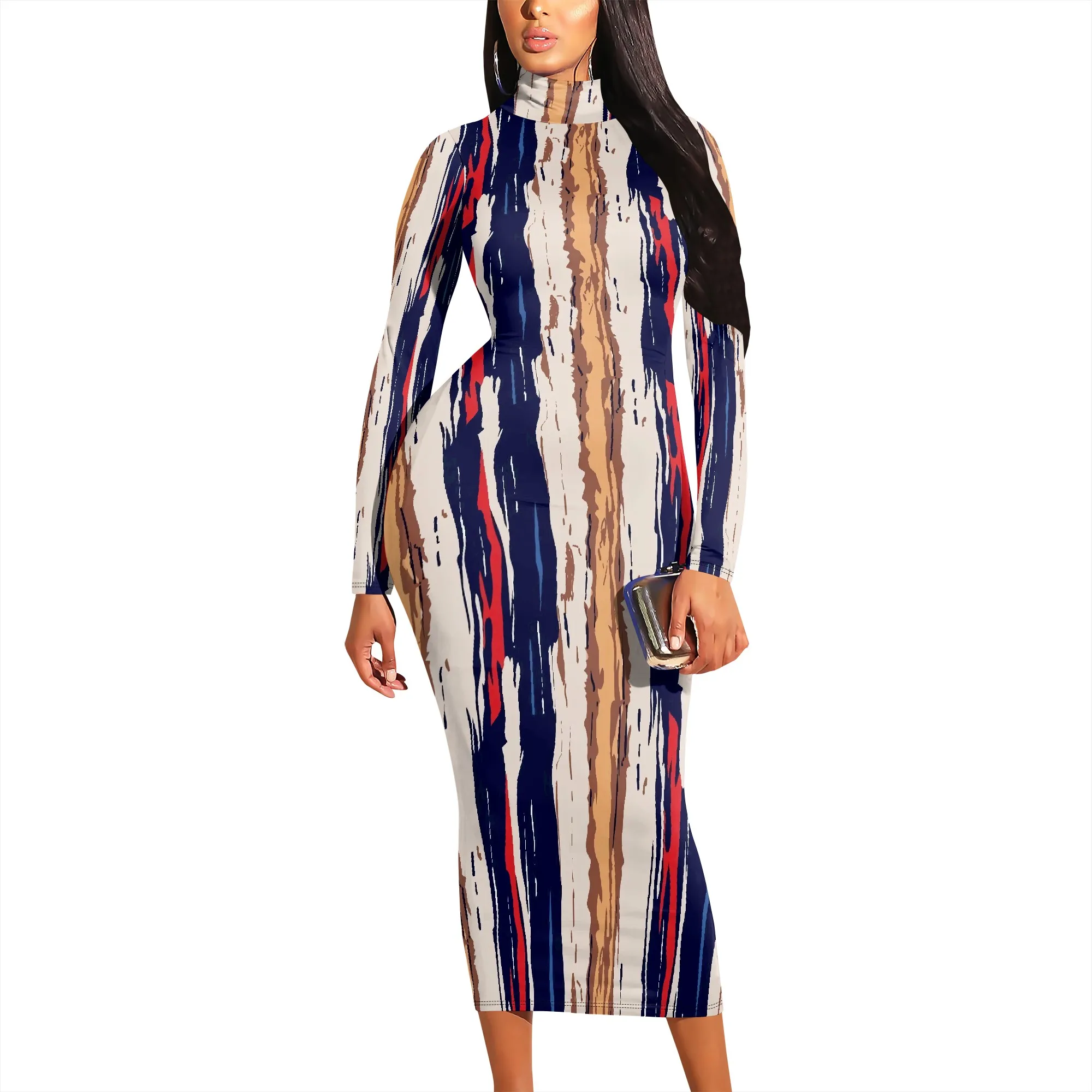 Women's Sexy High Neck Long Sleeve Dress, Bodycon Fit for Party, Club Night or Evening Out
Women's Sexy High Neck Long Sleeve Dress, Bodycon Fit for Party, Club Night or Evening Out