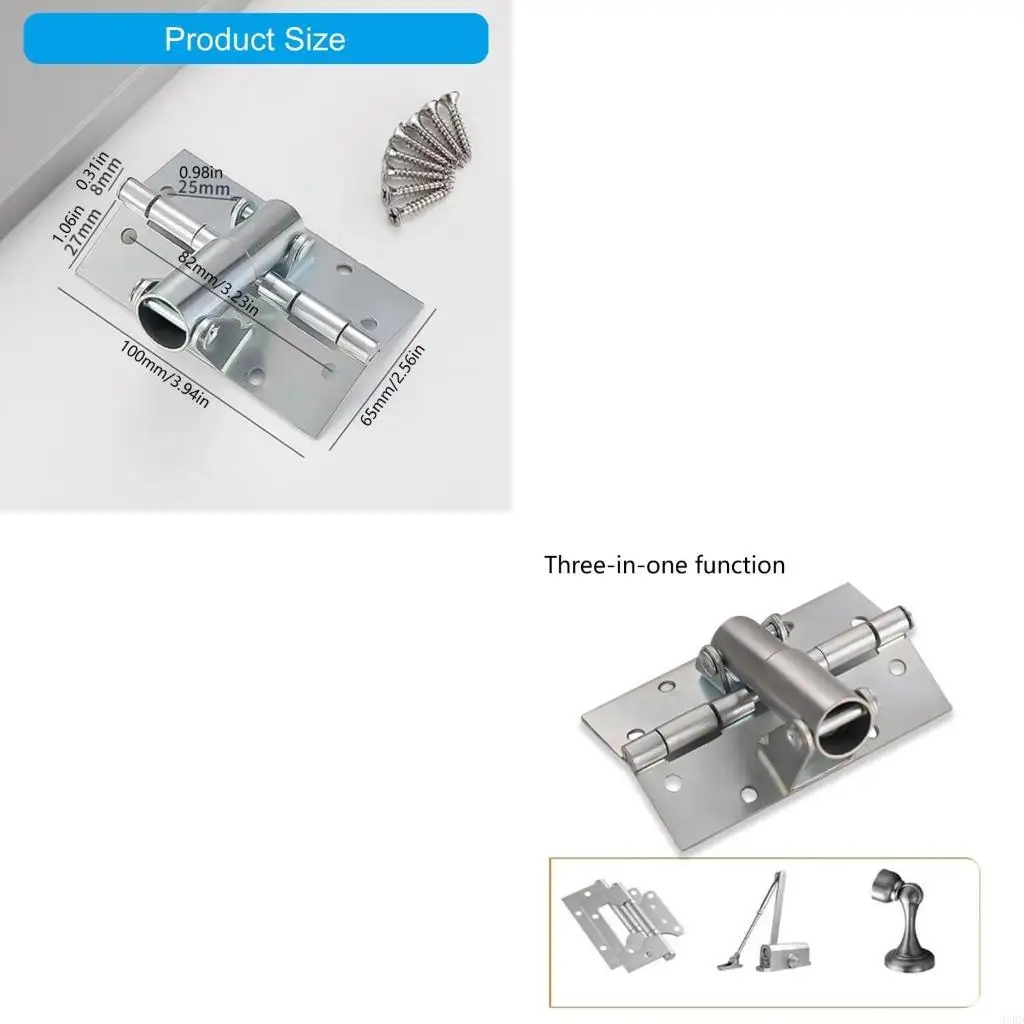 Набор из 2 закрывающих пружинных петель, подходящих для ежедневного использования в деревянных и металлических дверях
Набор из 2 закрывающих пружинных петель, подходящих для ежедневного использования в деревянных и металлических дверях