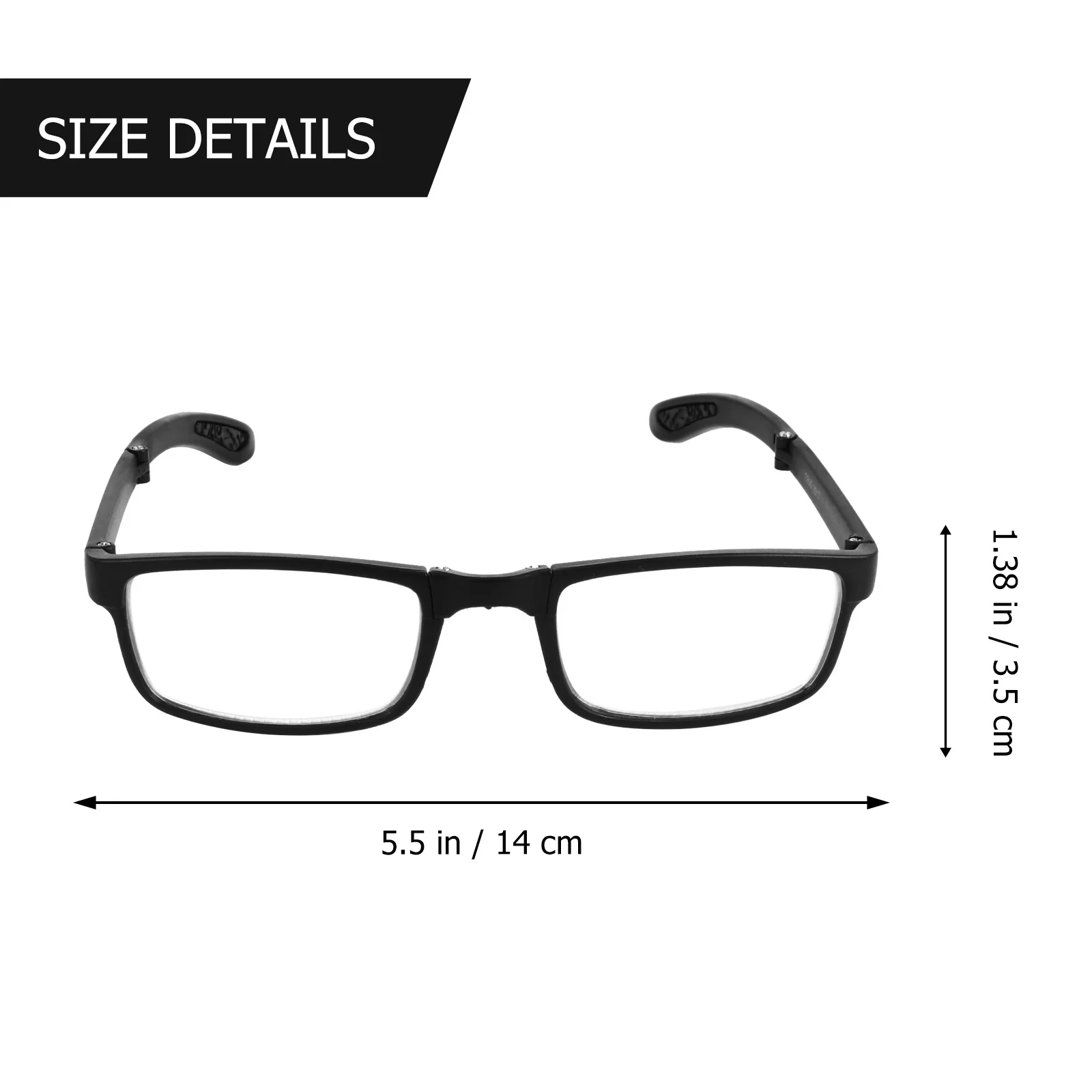 Foldable Reading Glasses Black Portable Unisex Myopia Eyewear Compact Lightweight for Reading Sewing Craft Detail Work
Foldable Reading Glasses Black Portable Unisex Myopia Eyewear Compact Lightweight for Reading Sewing Craft Detail Work