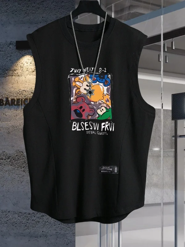 Summer Loose Fit Men's Cotton Tank Top Gym Fitn Spor Svel T-irt Trendy Large Size Youth Faion Casual Wear
Summer Loose Fit Men's Cotton Tank Top Gym Fitn Spor Svel T-irt Trendy Large Size Youth Faion Casual Wear