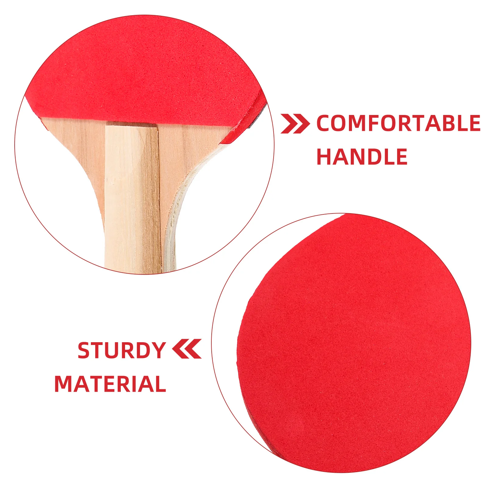 1Pair Table Tennis Rackets Wooden Paddle Portable Beginner Training Bat Lightweight Durable Indoor Outdoor Pong Equipment
1Pair Table Tennis Rackets Wooden Paddle Portable Beginner Training Bat Lightweight Durable Indoor Outdoor Pong Equipment