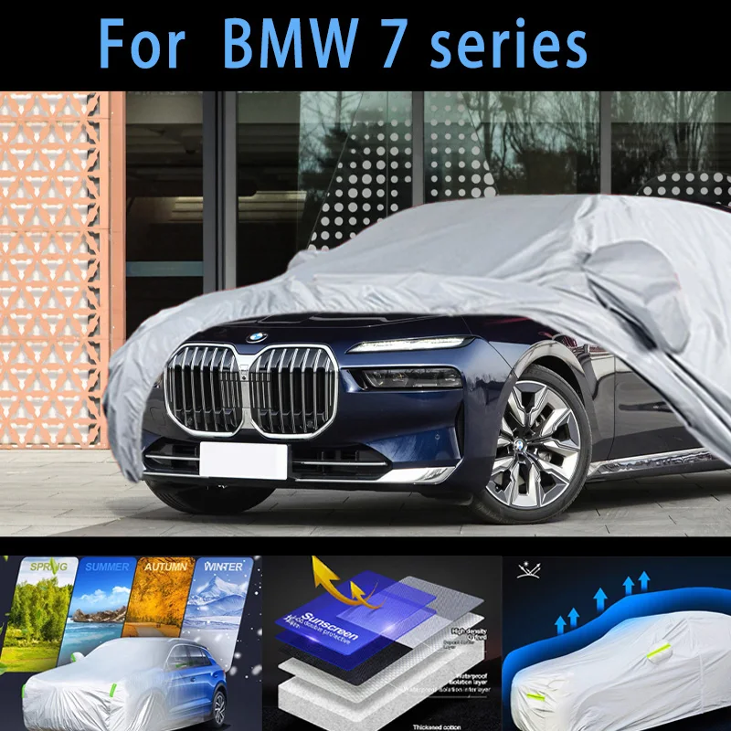 For BMW 7 series Outdoor Protection Full Car Covers Snow Cover Sunshade Waterproof Dustproof Exterior Car cover protection
For BMW 7 series Outdoor Protection Full Car Covers Snow Cover Sunshade Waterproof Dustproof Exterior Car cover protection