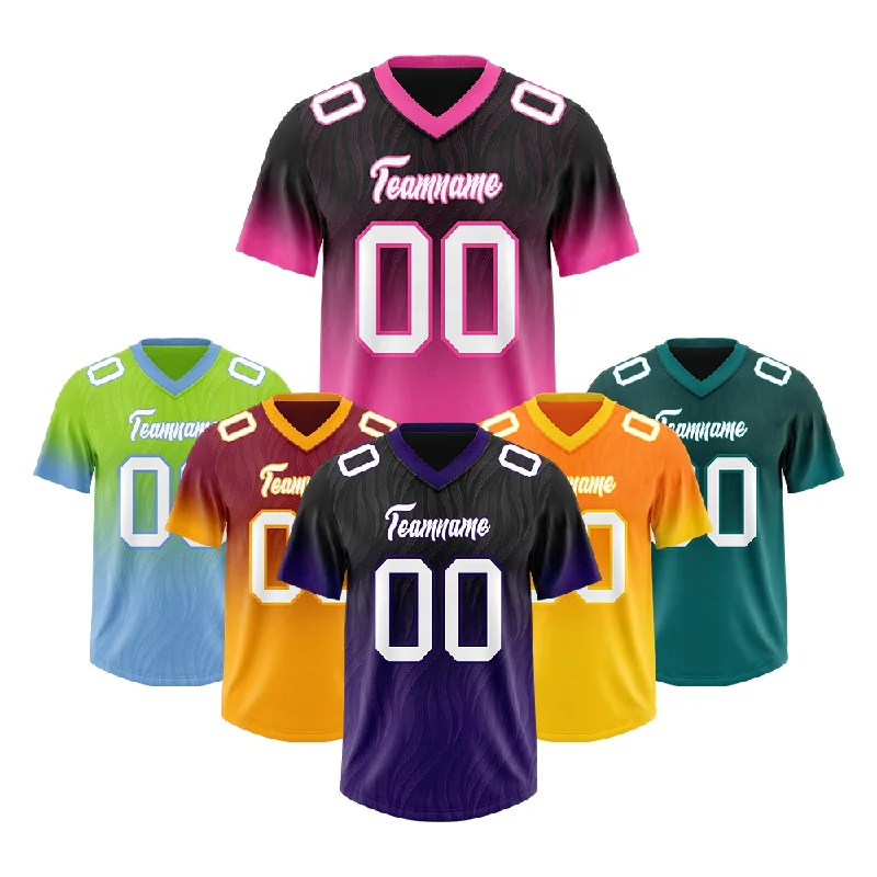 Custom Football Jersey Men Youth Personalized Gradient Fashion Authentic Football Jersey Mesh Athletic Sports Shirt Stitched
Custom Football Jersey Men Youth Personalized Gradient Fashion Authentic Football Jersey Mesh Athletic Sports Shirt Stitched
