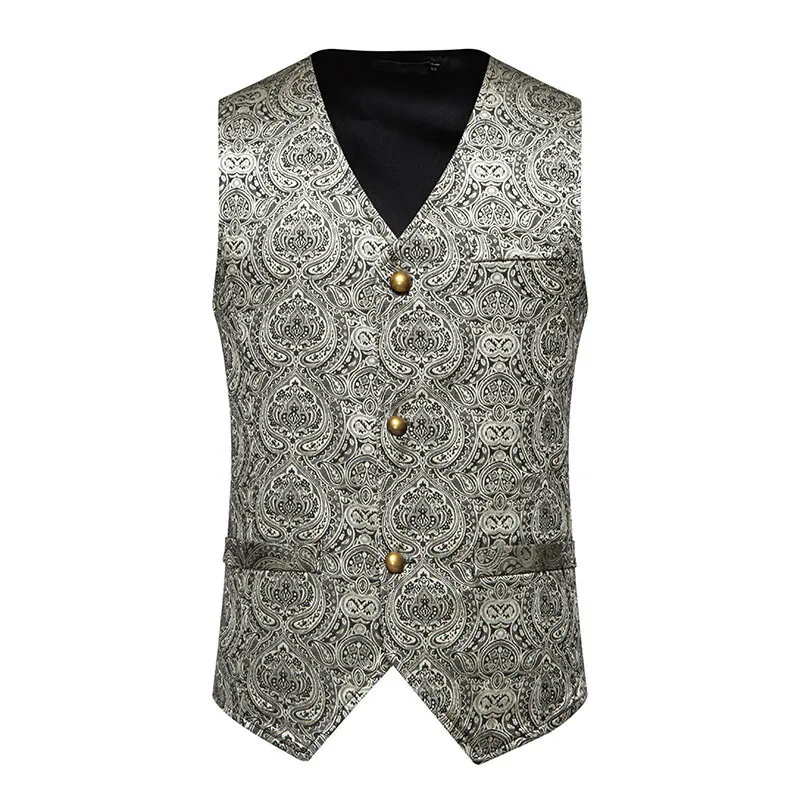 Summer New Fashion Personality Men's Single-Breasted Pocket Printed Slim Fit Retro Plus Size Casual Simple Versatile Vest
Summer New Fashion Personality Men's Single-Breasted Pocket Printed Slim Fit Retro Plus Size Casual Simple Versatile Vest