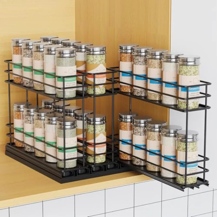 Pull Out Spice Rack Organizer for Cabinet, Slide Out Spice Racks, Easy to Install Spice Cabinet Organizers, 7.4" Wx10.43 Dx8.26
Pull Out Spice Rack Organizer for Cabinet, Slide Out Spice Racks, Easy to Install Spice Cabinet Organizers, 7.4" Wx10.43 Dx8.26