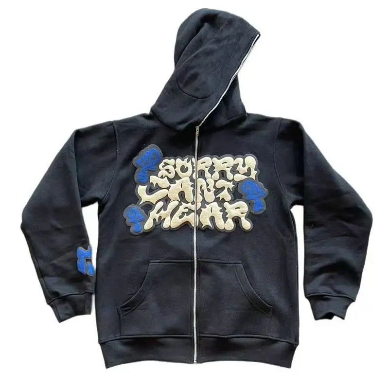 European American Trend Ins Letter Print Sweatshirt Fashion Men Women Winter Y2K Street Personality Zipper Hoodie Sweatshirt
European American Trend Ins Letter Print Sweatshirt Fashion Men Women Winter Y2K Street Personality Zipper Hoodie Sweatshirt