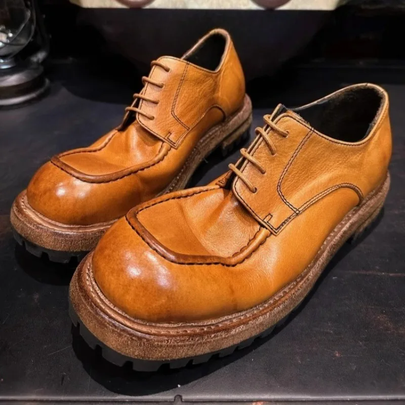 Handmade Cowhide Business Casual Derby Shoes Genuine Leather British Style Retro Men's Work Shoes
Handmade Cowhide Business Casual Derby Shoes Genuine Leather British Style Retro Men's Work Shoes