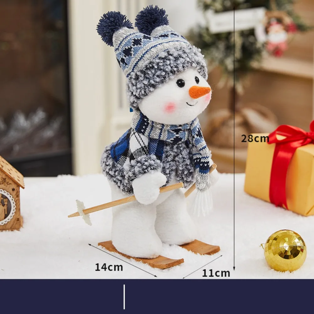 Cute Cloth PP Cotton Snowman Doll Blue Plaid Soft Snowman Plush Toys White&Blue Christmas Decor Dolls Household
Cute Cloth PP Cotton Snowman Doll Blue Plaid Soft Snowman Plush Toys White&Blue Christmas Decor Dolls Household
