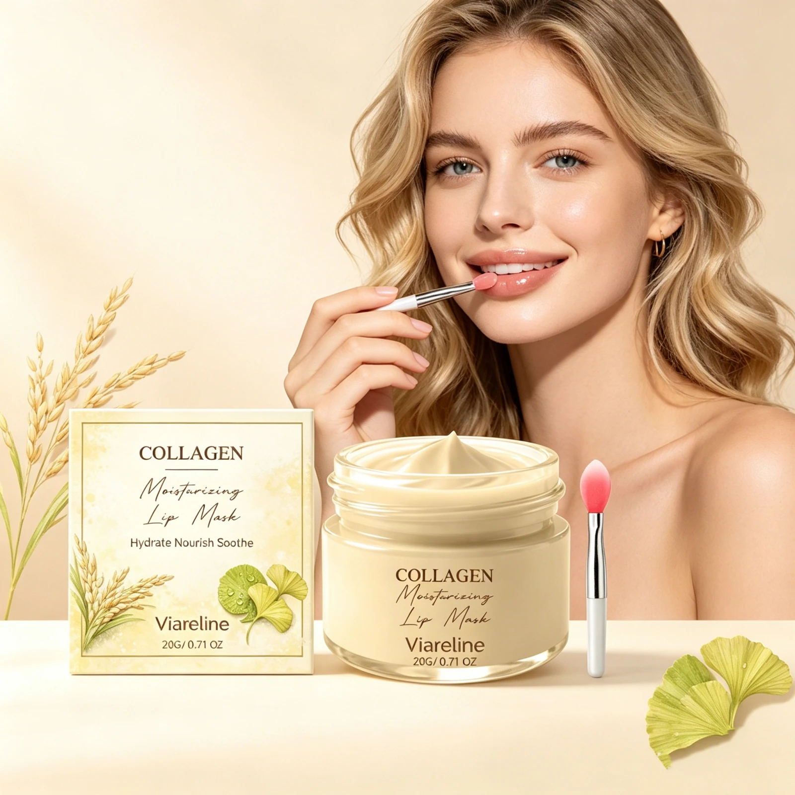 Collagen Hydrating Lip Care Mask With Applicator Remove Dead Skin Soothe Dry Chapped Brighten Plumping Lips Nourishing Lip Mask
Collagen Hydrating Lip Care Mask With Applicator Remove Dead Skin Soothe Dry Chapped Brighten Plumping Lips Nourishing Lip Mask
