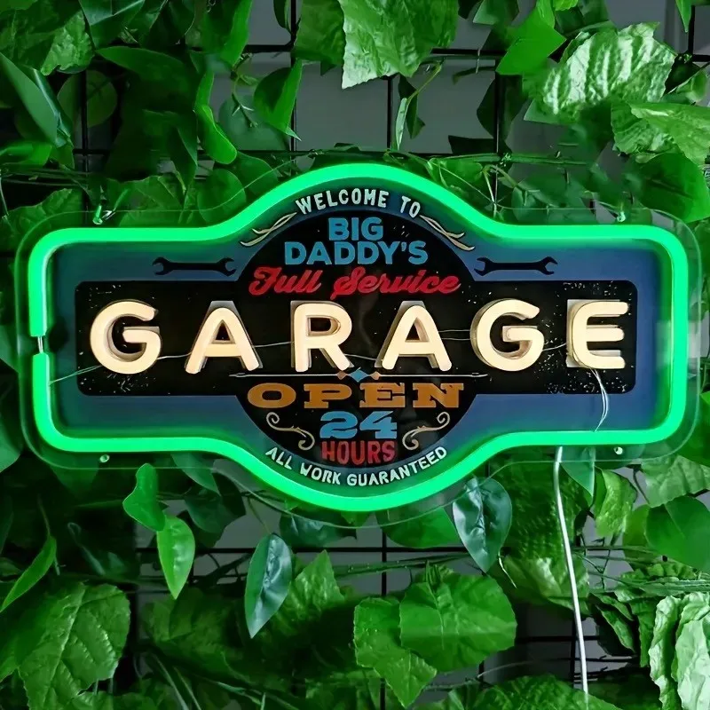 Green UV Printed LED Neon Sign Retro Style Garage Wall Hanging Light USB Operated Bar Room Decoration
Green UV Printed LED Neon Sign Retro Style Garage Wall Hanging Light USB Operated Bar Room Decoration