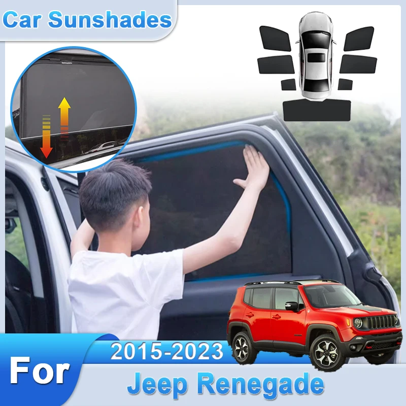 Car Sunshade For Jeep Renegade 2015-2023 2017 Magnetic Sunshields Visor Net Mesh Curtain Mesh Net Visor Anti-UV Auto Accessories
Car Sunshade For Jeep Renegade 2015-2023 2017 Magnetic Sunshields Visor Net Mesh Curtain Mesh Net Visor Anti-UV Auto Accessories