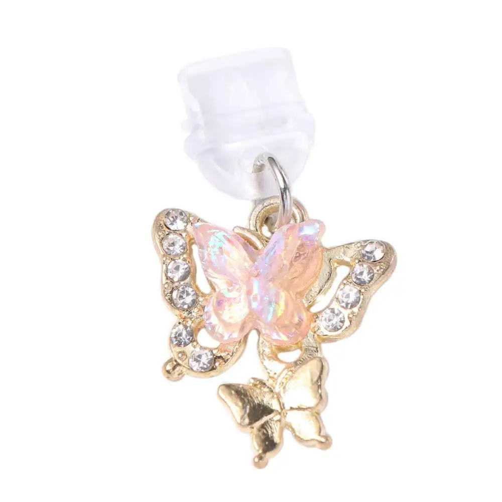 Type-C Metal Butterfly Phone Dust Plug Anti-Dust Colored Stone Butterfly Charge Port Anti Dust Plug Gold Silver
Type-C Metal Butterfly Phone Dust Plug Anti-Dust Colored Stone Butterfly Charge Port Anti Dust Plug Gold Silver