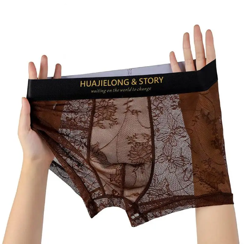 3 pcs Men's Underwear Mesh Men Boxershorts Lace Ice Silk Male Underpants Breathable Sexy Slim Panties Underwear For Men
3 pcs Men's Underwear Mesh Men Boxershorts Lace Ice Silk Male Underpants Breathable Sexy Slim Panties Underwear For Men