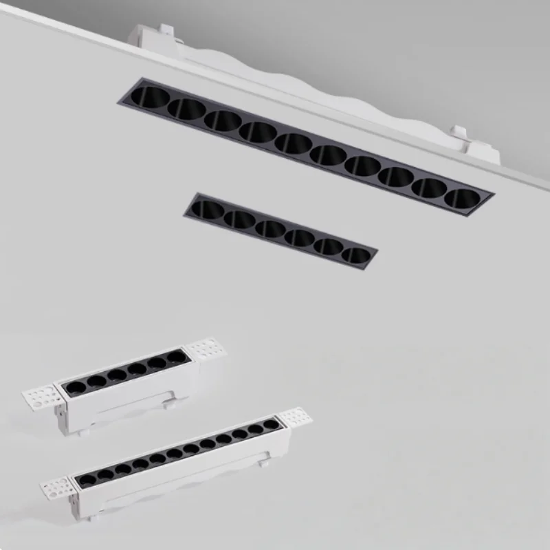 Led Frameless Recessed Magnetic Downlight Modern Unvisible Long Strip 95Ra Indoor Ceiling Linear Grille Spot Lighting AC110/220V
Led Frameless Recessed Magnetic Downlight Modern Unvisible Long Strip 95Ra Indoor Ceiling Linear Grille Spot Lighting AC110/220V