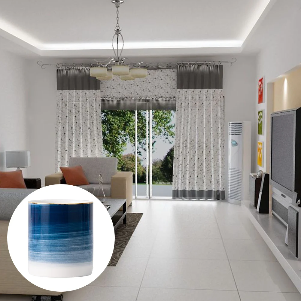 Ceramic Containers Multifunctional Storage Round Smooth Bottom Flat Firmly Placed Creative Pen Holder Pen Holder
Ceramic Containers Multifunctional Storage Round Smooth Bottom Flat Firmly Placed Creative Pen Holder Pen Holder