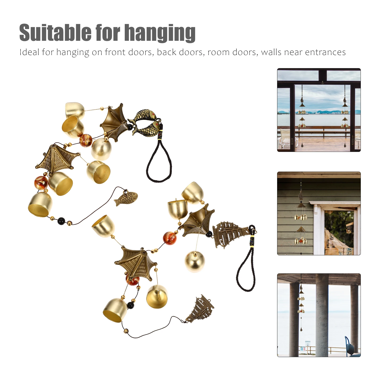 2 Pcs Wind Chime Ornament Delicate Home Decor Bell Pendant Hanging Adornment Living Room Bedroom Art Room Environment Friendly
2 Pcs Wind Chime Ornament Delicate Home Decor Bell Pendant Hanging Adornment Living Room Bedroom Art Room Environment Friendly