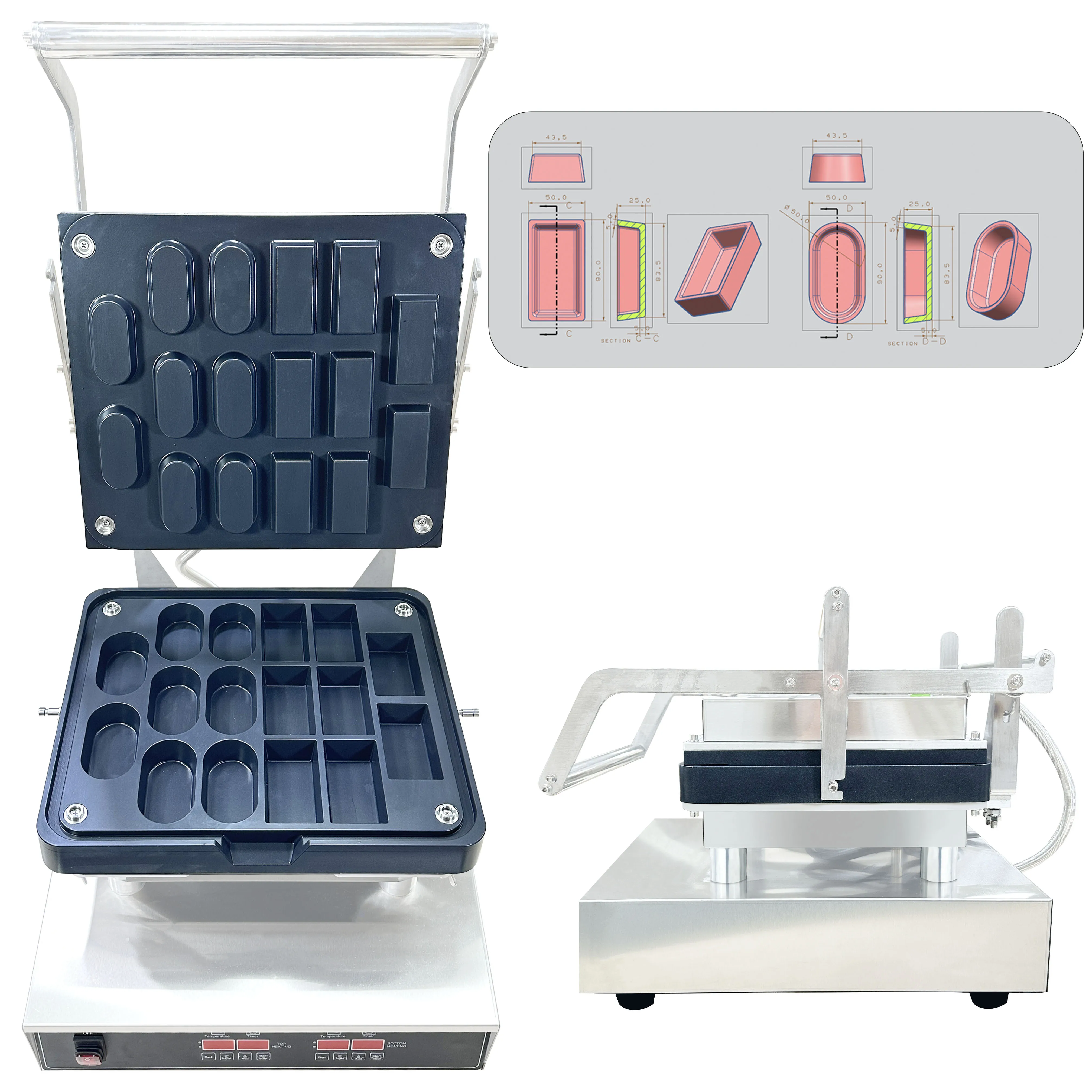 Electric Commercial Tart Shell Press Machine Press Shell Mini Waffle Maker
Electric Commercial Tart Shell Press Machine Press Shell Mini Waffle Maker