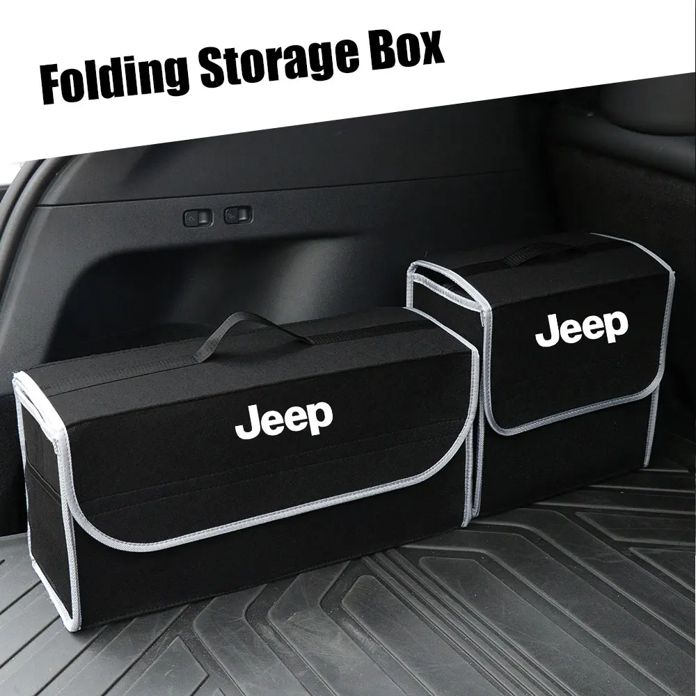 Large Capacity Car Trunk Storage Box Felt Folding Organizer Accessories For Jeep Renegade Compass Grand cherokee wk2 Wrangler JK
Large Capacity Car Trunk Storage Box Felt Folding Organizer Accessories For Jeep Renegade Compass Grand cherokee wk2 Wrangler JK