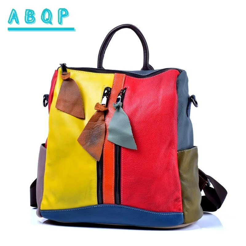 Women's Backpack Luxury Brand Genuine Leather Women's Backpack Handmade Splicing Color Travel Leisure Backpack Large Capacity
Women's Backpack Luxury Brand Genuine Leather Women's Backpack Handmade Splicing Color Travel Leisure Backpack Large Capacity
