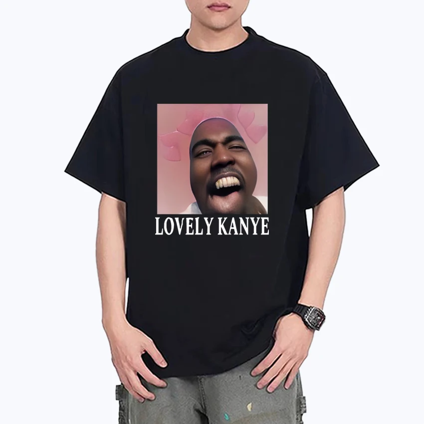 Funny Lovely Kanye West Tee shirt streetwear Vintage Hip Hop Oversized Men Women Summer short sleeve t-shirts Unisex print tops
Funny Lovely Kanye West Tee shirt streetwear Vintage Hip Hop Oversized Men Women Summer short sleeve t-shirts Unisex print tops