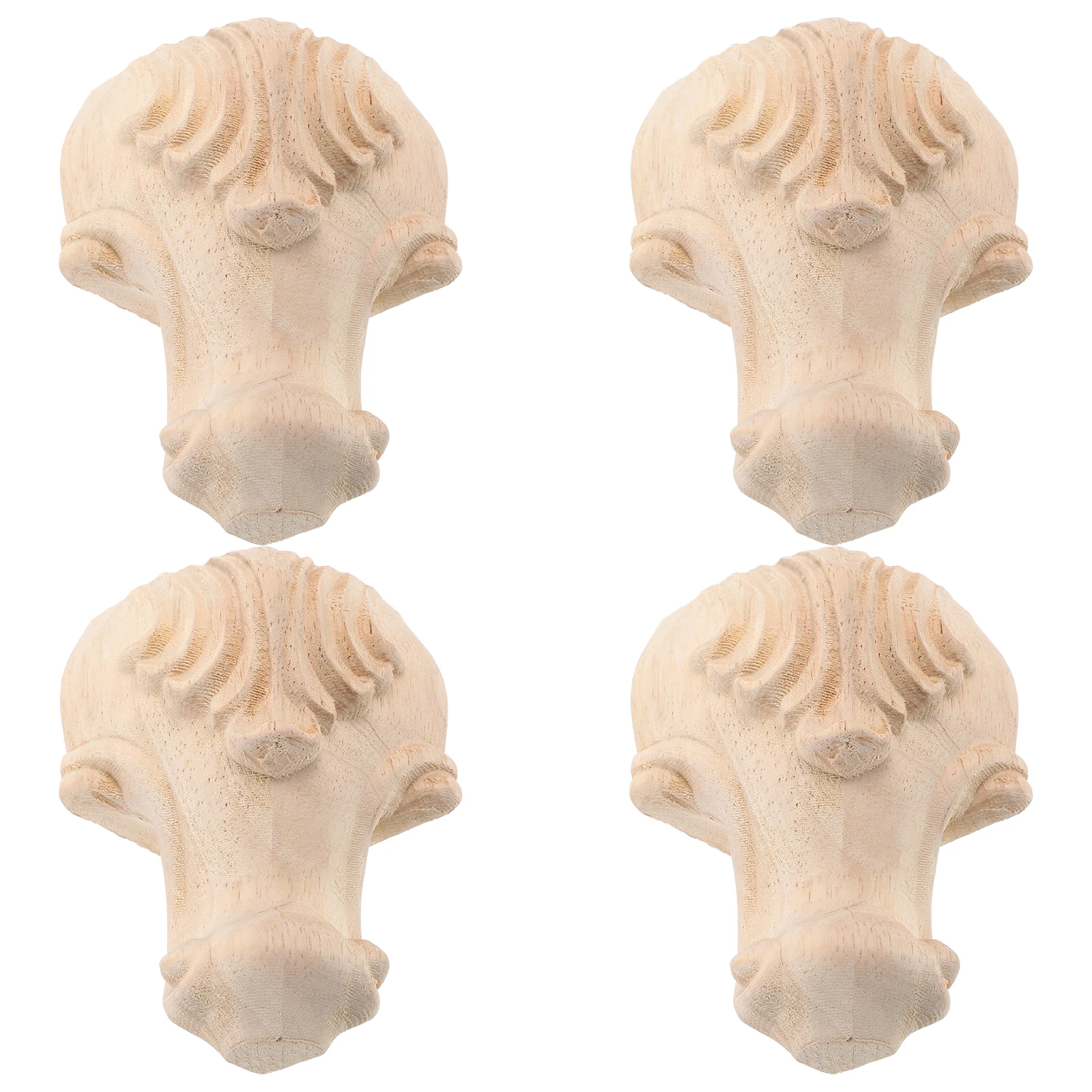 4 pcs Retro Carved Wooden Cabinet Feet 10cm High Furniture Legs for Sofa Table Chair Vintage Embossed Wood Material Anti Scratch
4 pcs Retro Carved Wooden Cabinet Feet 10cm High Furniture Legs for Sofa Table Chair Vintage Embossed Wood Material Anti Scratch