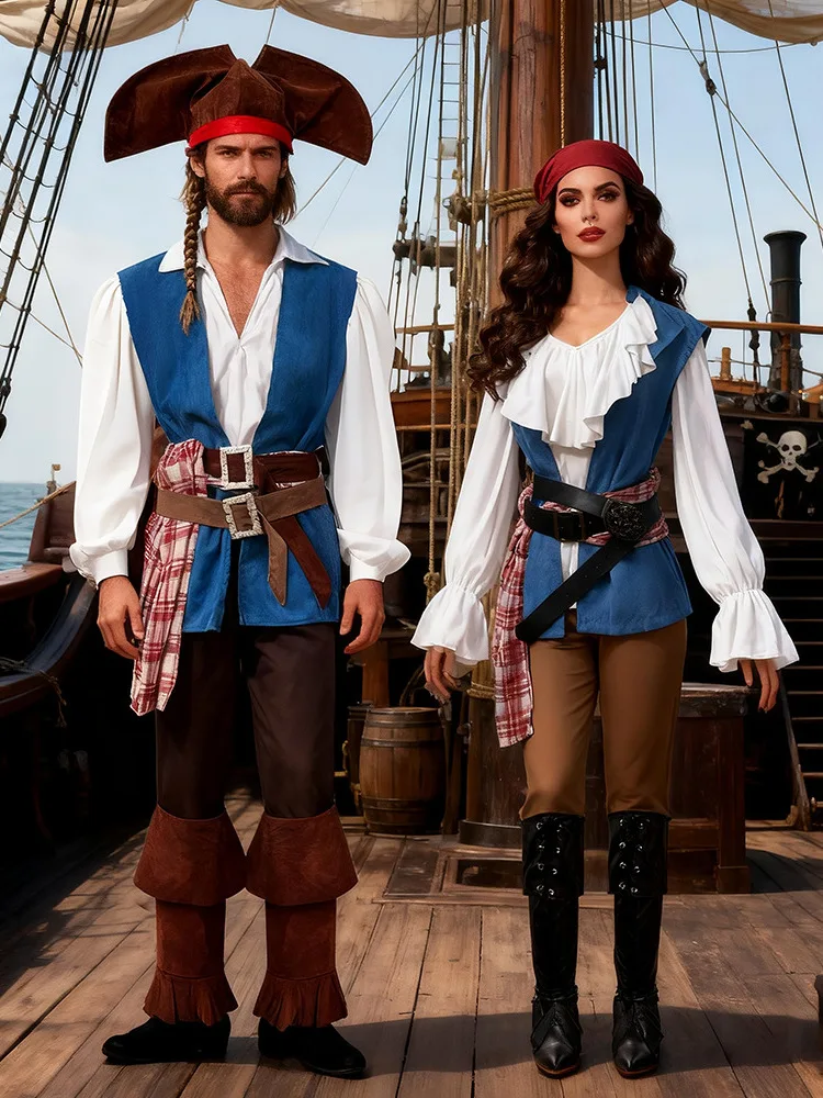 Caribbean Pirate Costume Viking Captain Role-playing Uniform Halloween Game Uniform Women's Ethnic Wear Stage Costume
Caribbean Pirate Costume Viking Captain Role-playing Uniform Halloween Game Uniform Women's Ethnic Wear Stage Costume