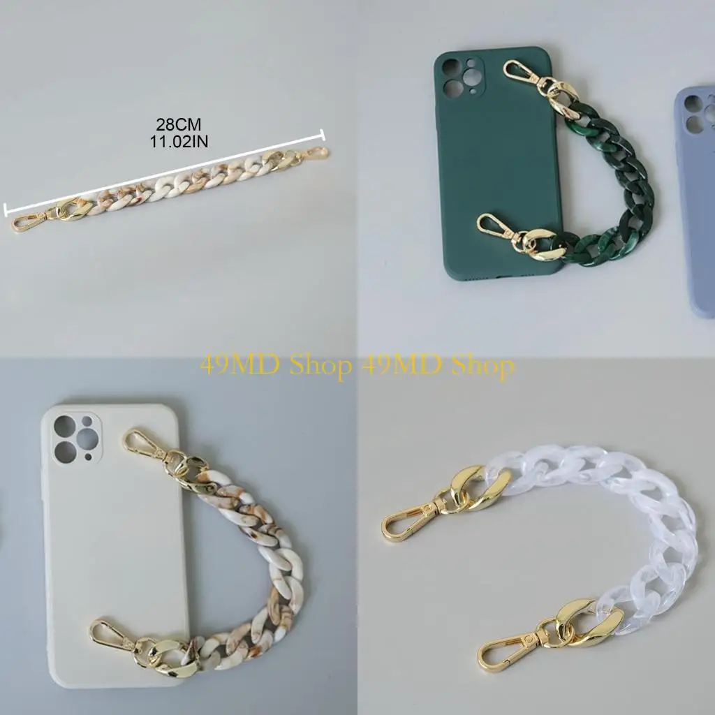 49MD Acrylic Purse Chain Handbag Strap Acrylic Chain Strap Replacement Adjustable Purse Chain Handle for Shoulder Bag
49MD Acrylic Purse Chain Handbag Strap Acrylic Chain Strap Replacement Adjustable Purse Chain Handle for Shoulder Bag