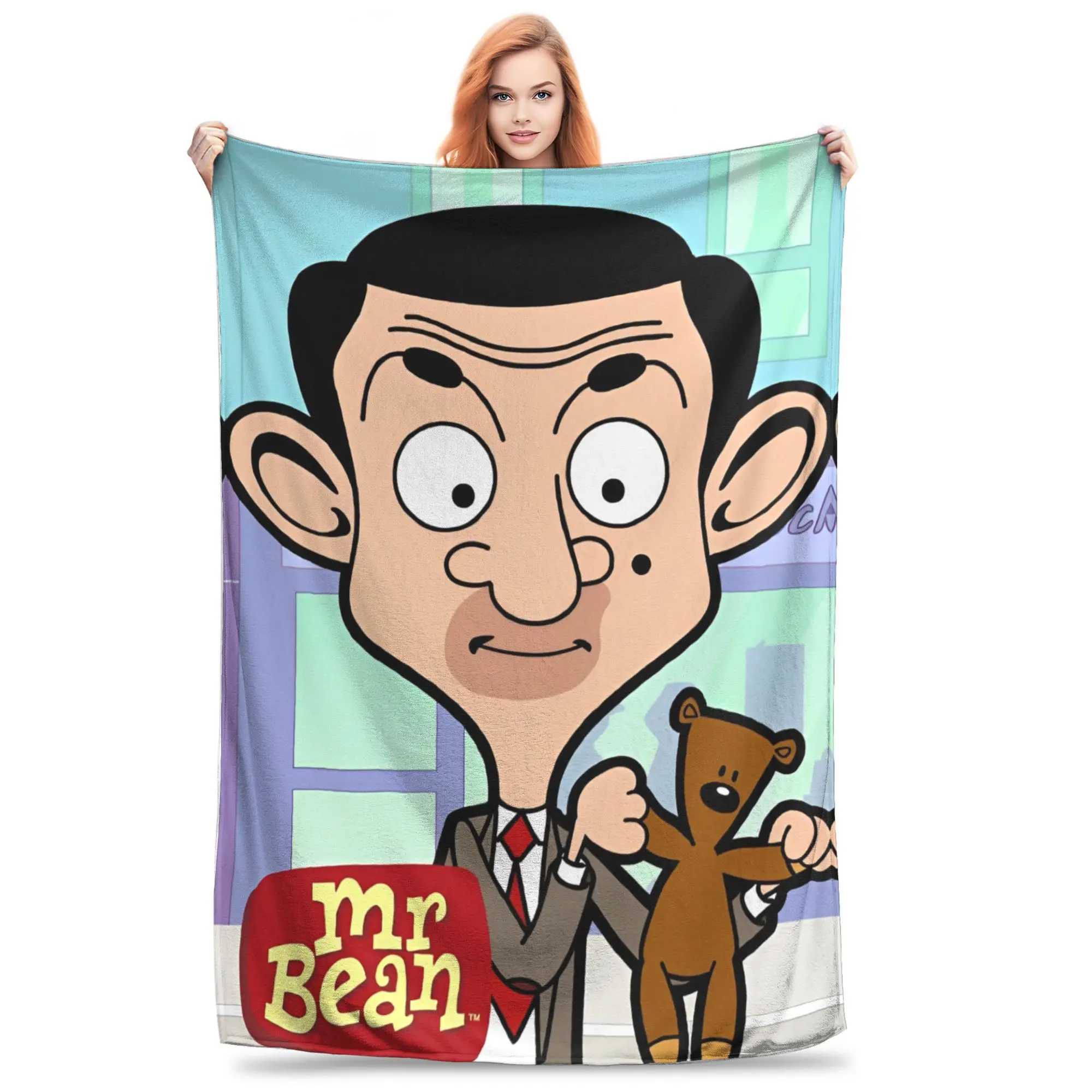 Funny Mr Beans Blanket Cover Flannel Warm Throw Blankets for Outdoor Travel Bed Rug
Funny Mr Beans Blanket Cover Flannel Warm Throw Blankets for Outdoor Travel Bed Rug