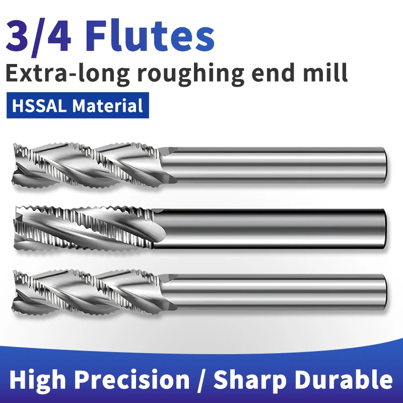 UT TAP 1PCS HSS Extra long Fully Ground Roughing End Mills Metal Cutter D2-D40mm 2/3/4 Flutes Teeth Aluminum Milling Tool High-Q
UT TAP 1PCS HSS Extra long Fully Ground Roughing End Mills Metal Cutter D2-D40mm 2/3/4 Flutes Teeth Aluminum Milling Tool High-Q