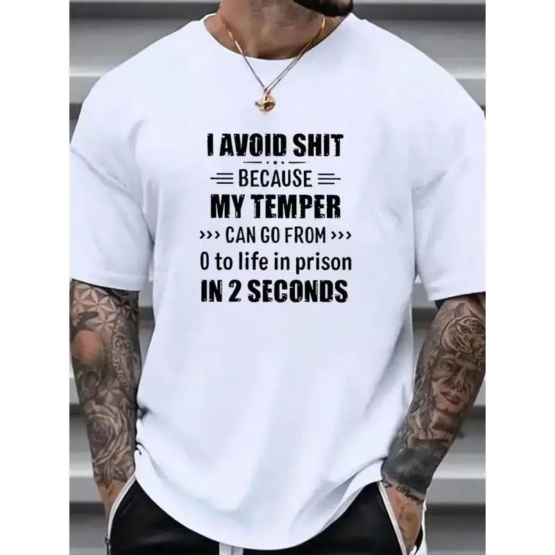 Funny Graphic T-Shirt | My Temper Can Go From 0 to Life in Prison in 2 Seconds | Streetwear, Casual Style, Unique Print Tee
Funny Graphic T-Shirt | My Temper Can Go From 0 to Life in Prison in 2 Seconds | Streetwear, Casual Style, Unique Print Tee