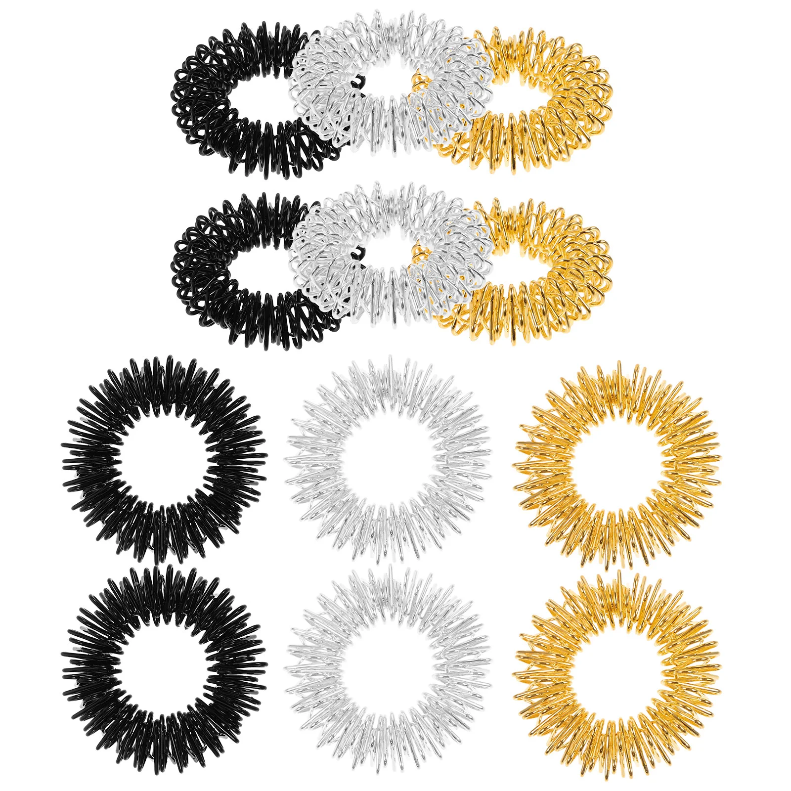 12 Pcs Rings Acupressure Finger Massage Chinese Style Medicinal Massagers Medicine
12 Pcs Rings Acupressure Finger Massage Chinese Style Medicinal Massagers Medicine
