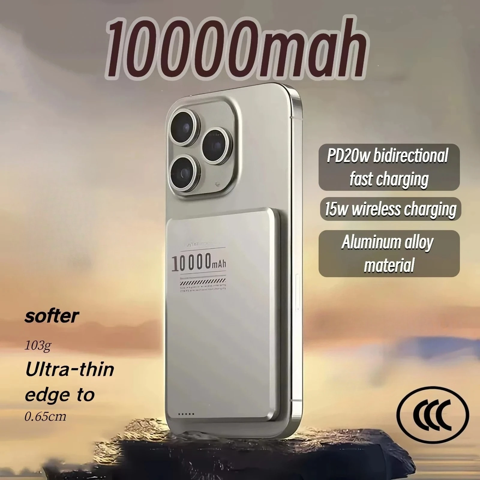 10000mAh Wireless Power Bank Qi2 Ultra Slim For Mag netic Fast Charge High Capacity Back clip Battery For iPhone Samsung Xiaomi
10000mAh Wireless Power Bank Qi2 Ultra Slim For Mag netic Fast Charge High Capacity Back clip Battery For iPhone Samsung Xiaomi